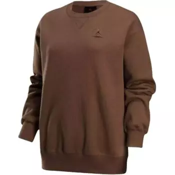 Женская флисовая толстовка с круглым вырезом JORDAN Flight, Ancient Brown
