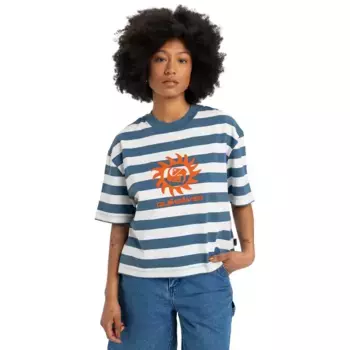 Женская футболка бойфренда Quiksilver, синий