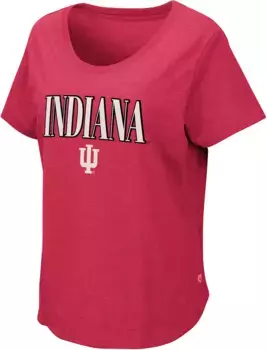 Женская футболка Colosseum Indiana Hoosiers малиновая