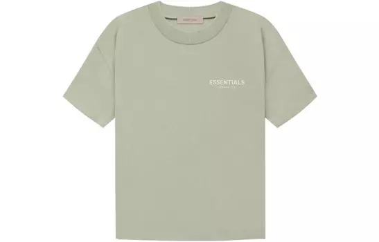 Женская футболка Fear of God Essentials, Пыльный зеленый