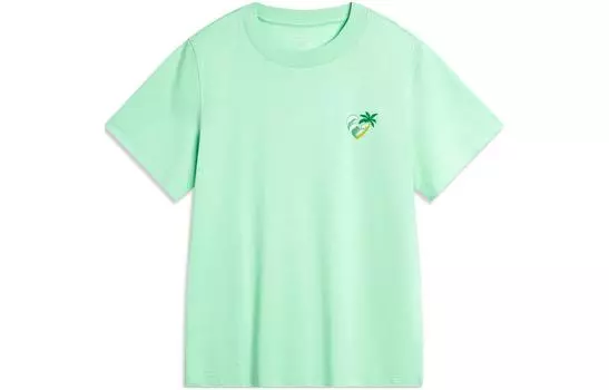 Женская футболка LiNing Sports Life Collection, охлаждающая, зеленая