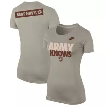 Женская футболка Nike Light Brown Army Black Knights Rivalry Army Knows Nike
