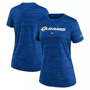 Женская футболка Nike Royal Los Angeles Rams Sideline Velocity Performance Nike