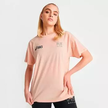 Женская футболка P.E Nation x Asics Tracklite, розовый