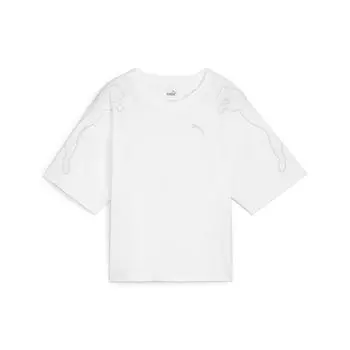 Женская футболка PUMA MOTION Cat PUMA White