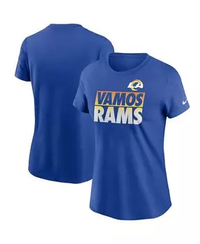 Женская футболка Royal Los Angeles Rams Hometown Collection Nike