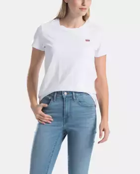 Женская футболка с коротким рукавом и логотипом Levi's, белый