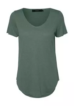 Женская футболка с овальным вырезом VERO MODA, цвет Laurel Wre