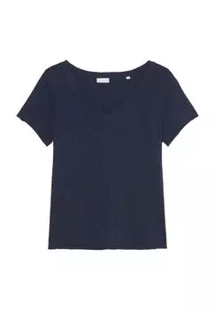 Женская футболка с пятнистым V-образным вырезом Marc O'Polo DENIM, цвет Scandinavian
