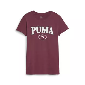 Женская футболка с рисунком PUMA SQUAD PUMA Dark Jasper Red