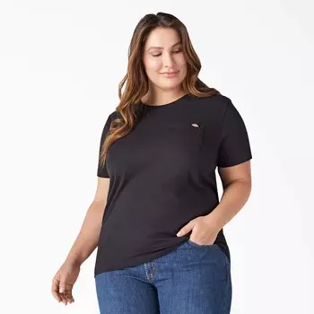 Женская футболка тяжелого веса с короткими рукавами Dickies Plus, цвет Black (Bk)