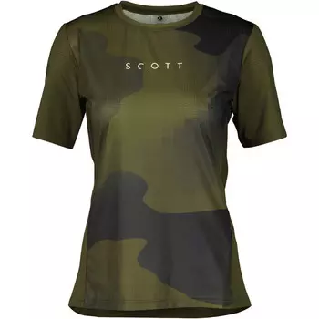 Женская футболка Trail Vertic Scott, оливковый