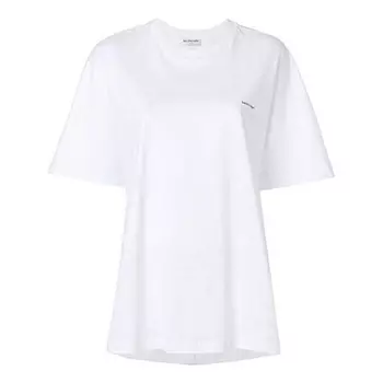 Женская хлопковая футболка Balenciaga OS, белый
