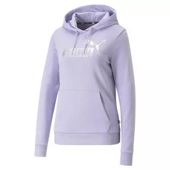 Женская худи Essentials+ с металлическим логотипом PUMA, фиолетовый/фиолетовый