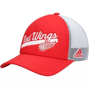 Женская кепка Adidas Red/White Detroit Red Wings Foam Trucker Snapback adidas