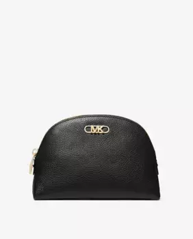 Женская кожаная косметичка на молнии Michael Michael Kors, черный