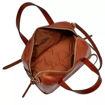 Женская кожаная сумка Fossil Sydney, цвет Medium Brown