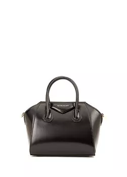 Женская кожаная сумка с черным логотипом Givenchy