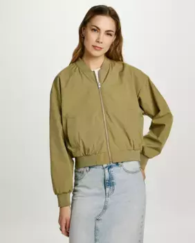 Женская куртка-бомбер Jack & Jones, цвет Verde Militar