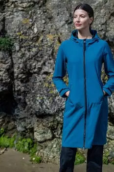 Женская куртка enya softshell длинная Tog 24, синий