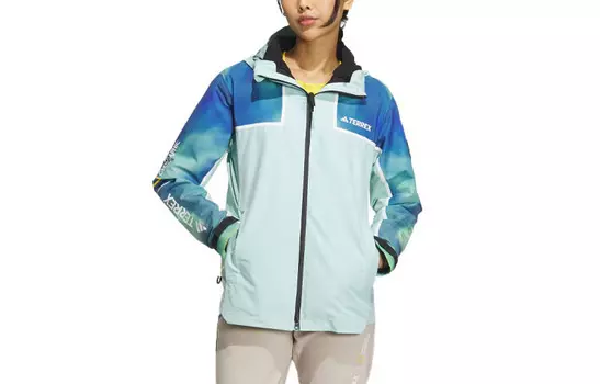 Женская куртка National Geographic X Outdoor, цвет голубой Adidas