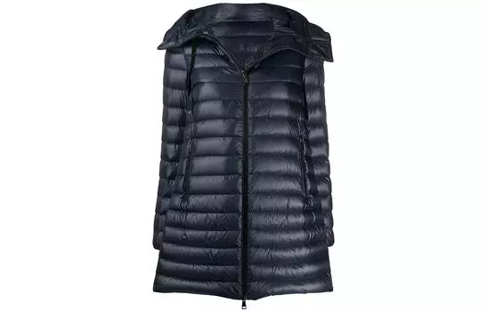 Женская куртка-пуховик цвета морской волны Moncler, Marine Blue