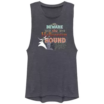 Женская майка Beware Zero Festival «Кошмар перед Рождеством» Disney's Licensed Character, цвет Denim Heather