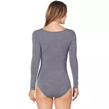 Женская мягкая одежда Cuddl Duds с эластичным боди с длинными рукавами Cuddl Duds, черный