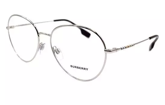 Оправа для женских очков Burberry с логотипом, серебряный