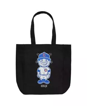 Женская парусиновая сумка-тоут Chicago Cubs Bobblehead Night Baseballism, черный