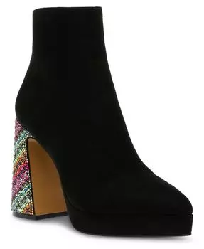Женская платформа Raylan с ботильонами на каблуке со стразами Betsey Johnson, черный