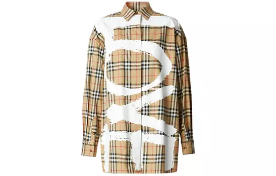 Женская рубашка Burberry, цвет Archive Beige