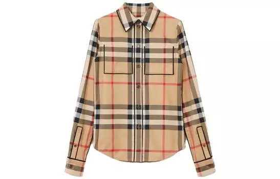 Женская рубашка Burberry, цвет Archive Beige