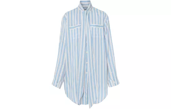 Женская рубашка Burberry, цвет Beige & Blue