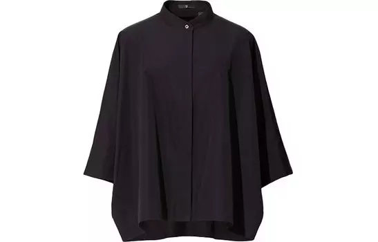Женская рубашка UNIQLO, черный