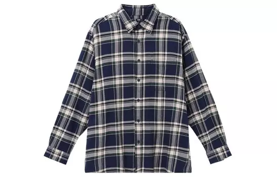 Женская рубашка UNIQLO, цвет Blue
