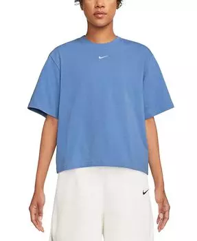 Женская спортивная футболка Essentials свободного кроя Nike, синий