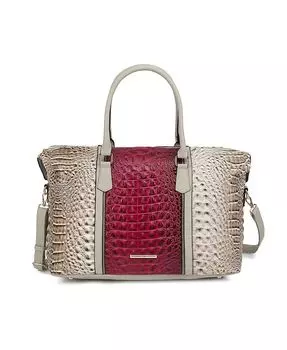Женская спортивная сумка Raven с тиснением под крокодила от Mia K. MKF Collection, цвет Light grey