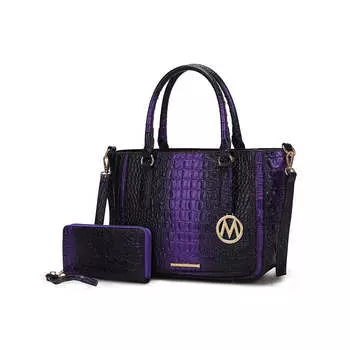 Женская сумка Aphelia с тиснением под крокодила от Mia K MKF Collection By Mia K., фиолетовый