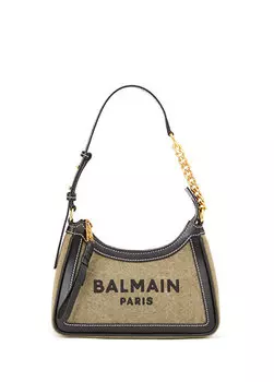Женская сумка b-army цвета хаки с логотипом Balmain