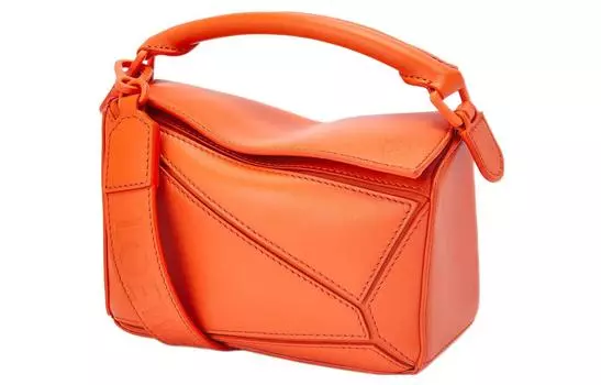 Женская сумка Loewe Puzzle стеганая, оранжевый