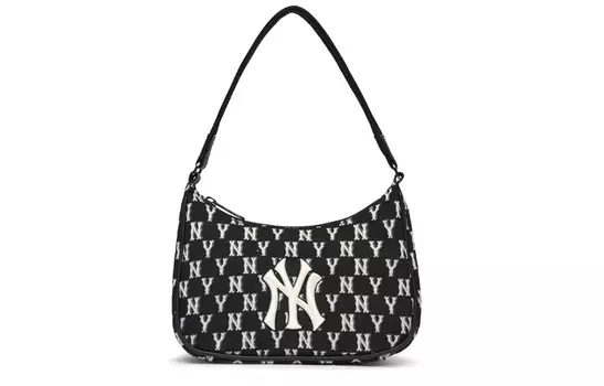 Женская сумка через плечо MLB Monogram Collection, Черно-белый