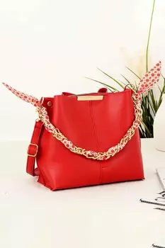 Женская сумка через плечо Nesta Scarf Chain Strap BP-4702O BPANYA, красный