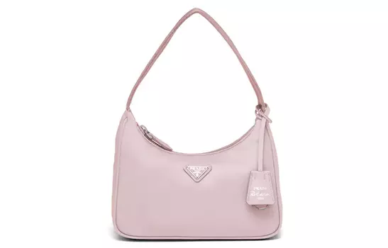 Женская сумка Prada Re-Edition с логотипом, розовый