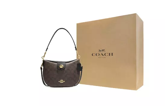 Сумка Coach Ella, коричневый