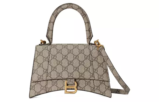 Женская сумка Balenciaga X Gucci The Hacker Project, серый