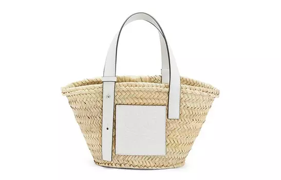 Женская сумка-корзина Loewe, слоновая кость