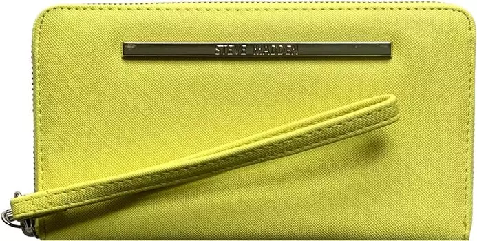 Женская сумка-кошелек на молнии Steve Madden, ярко-желтый