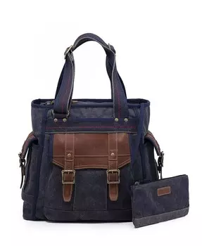 Женская сумка-тоут Turtle Ridge Canvas TSD BRAND, синий