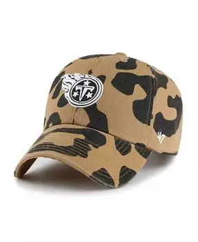 Женская светло-коричневая регулируемая шапка Tennessee Titans Rosette Clean Up '47 Brand, бежевый